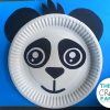 Paper plate panda