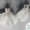 Simple crepe paper ghosts craft