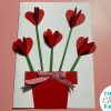 Heart flower cards